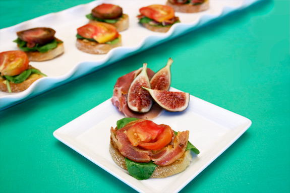 Pancetta, Arugula, Tomato Crostini (PAT Crostini)