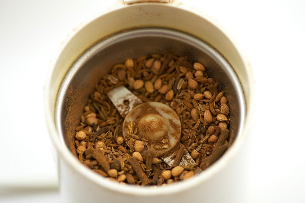 grinding spices