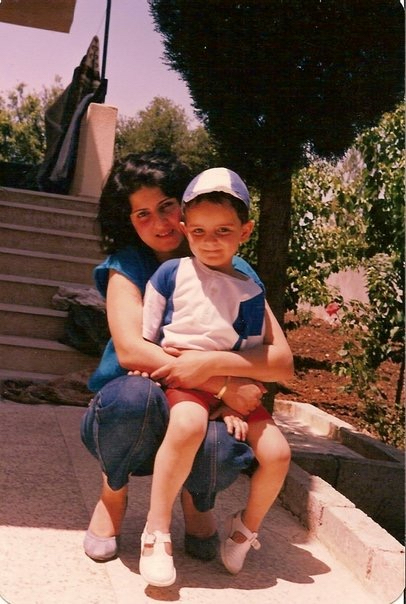 Alan and his mom in Sweida
